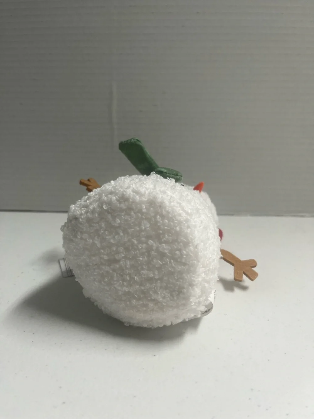 Target White Snowman Plush with Green Scarf and Red Ear Muffs-H